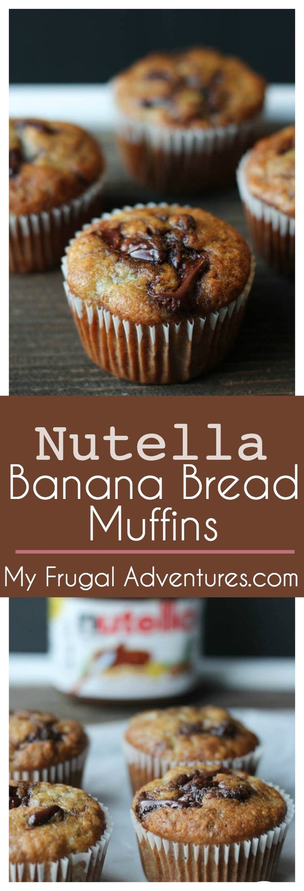 Nutella Swirl Banana Muffins