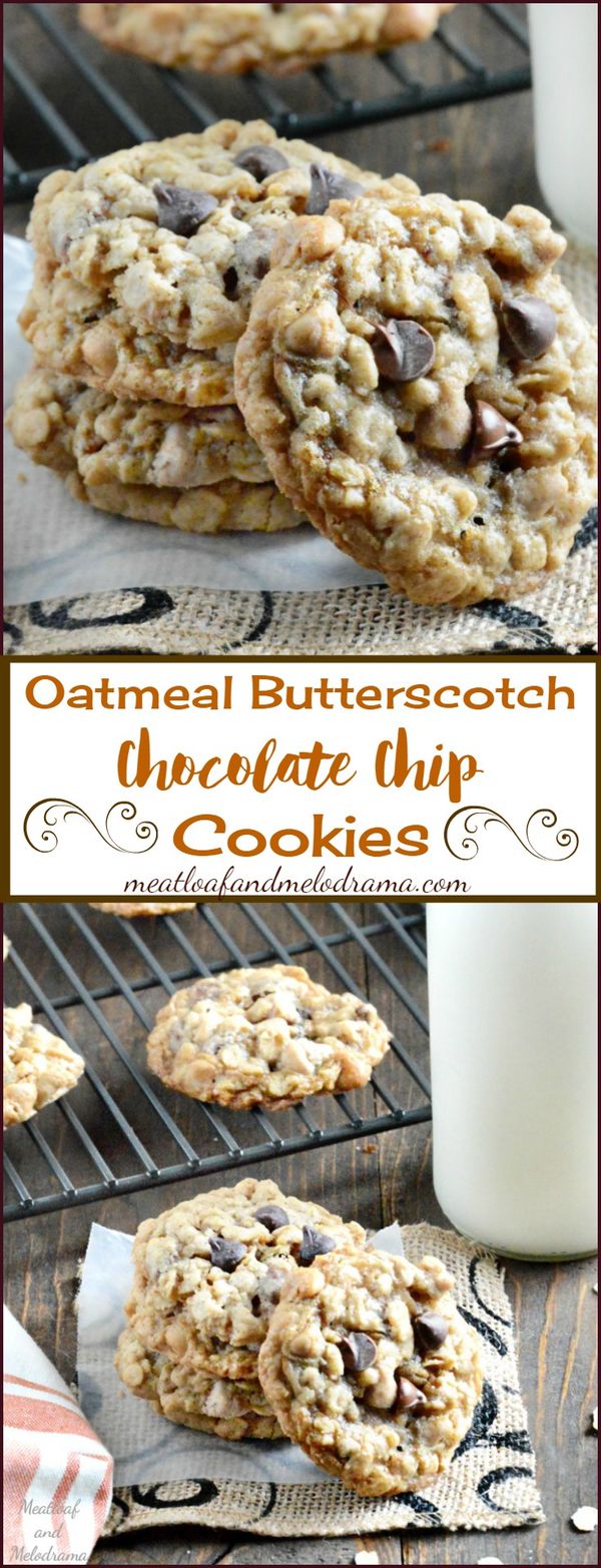 Oatmeal Butterscotch Chocolate Chip Cookies