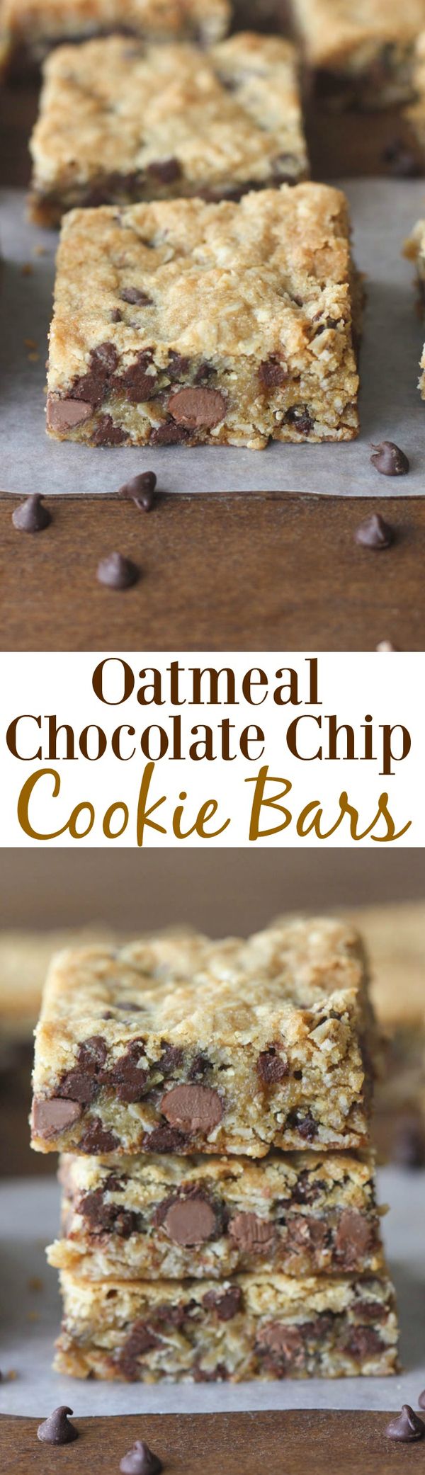 Oatmeal Chocolate Chip Cookie Bars