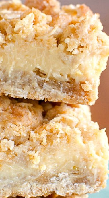 Oatmeal Lemon Cream Bars