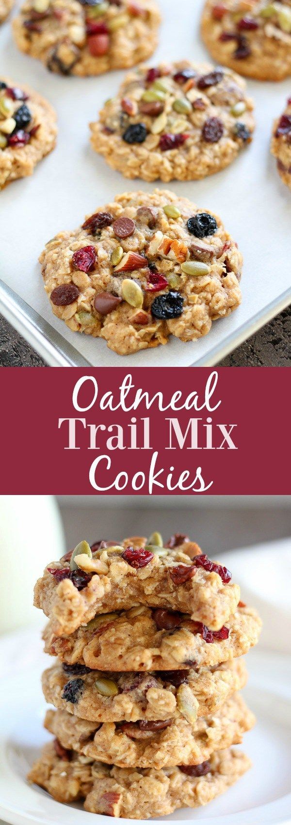 Oatmeal Trail Mix Cookies