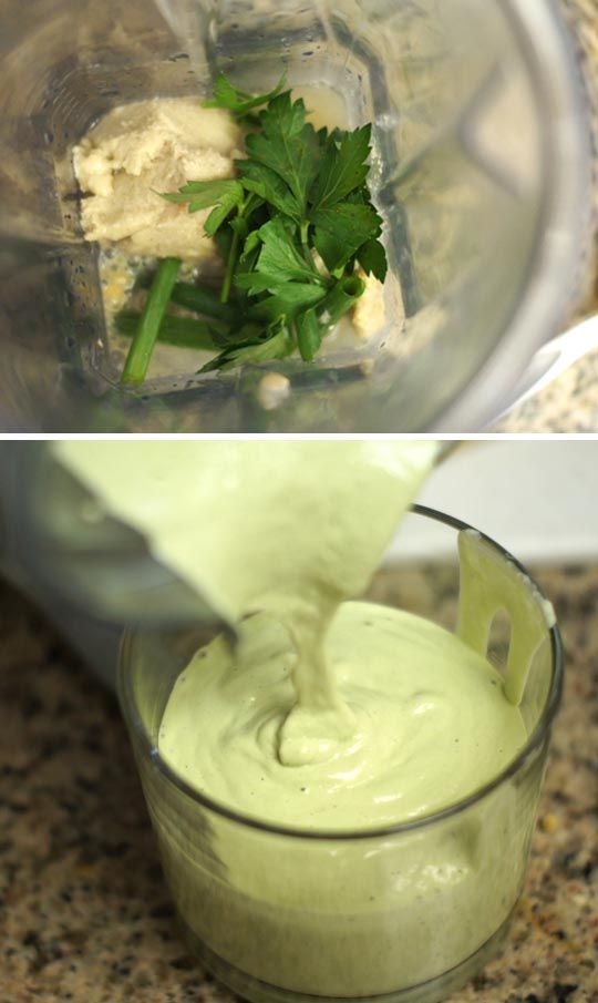 Oil-Free Green Goddess Dressing (Vegan