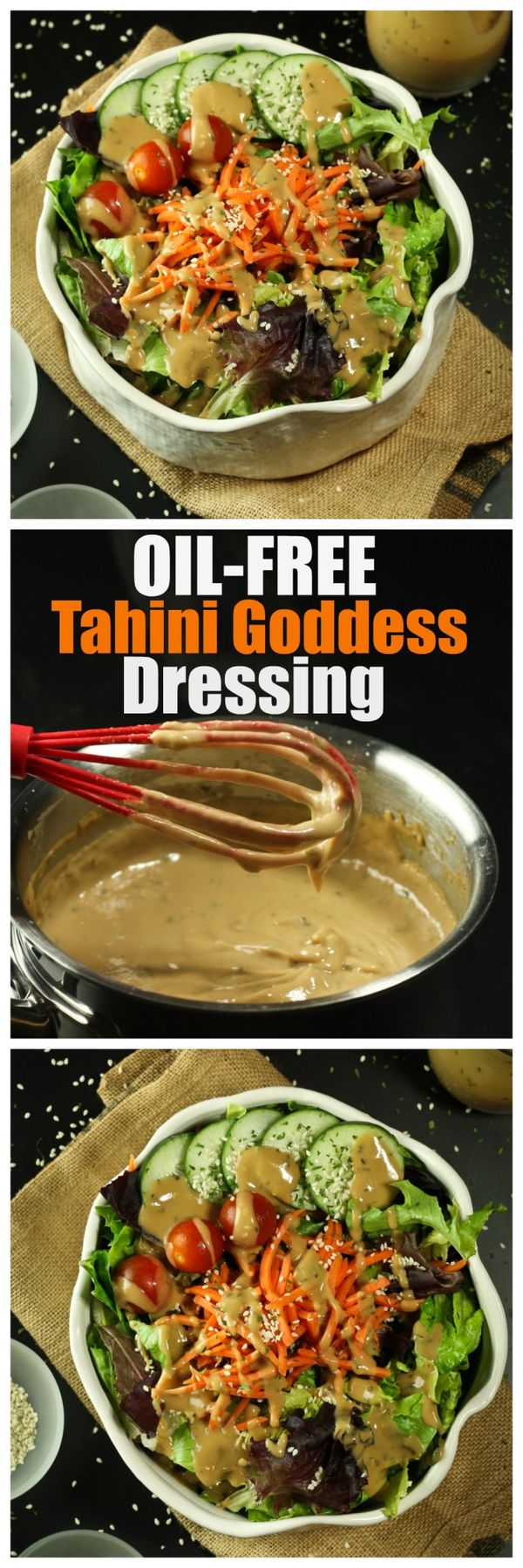 Oil-Free Tahini Goddess Dressing