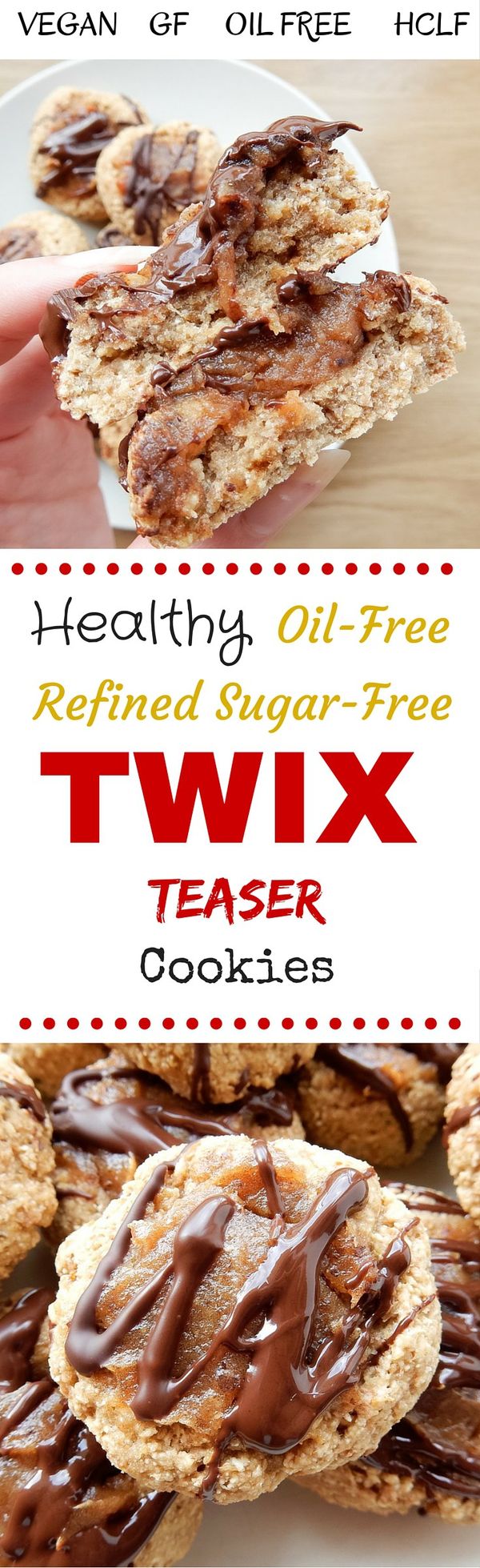 Oil-Free Twix Cookie Teasers