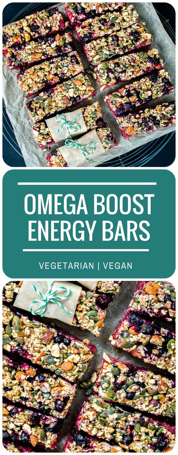 Omega Boost Beetroot & Blackcurrant Energy Bars