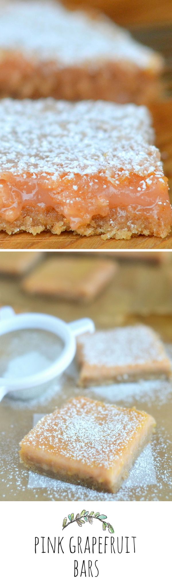 One Bowl Pink Grapefruit Bars