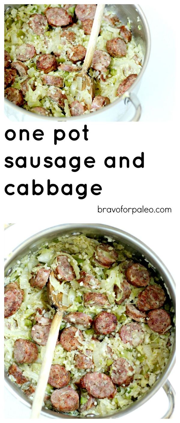 One Pot Sausage and Cabbage Dish