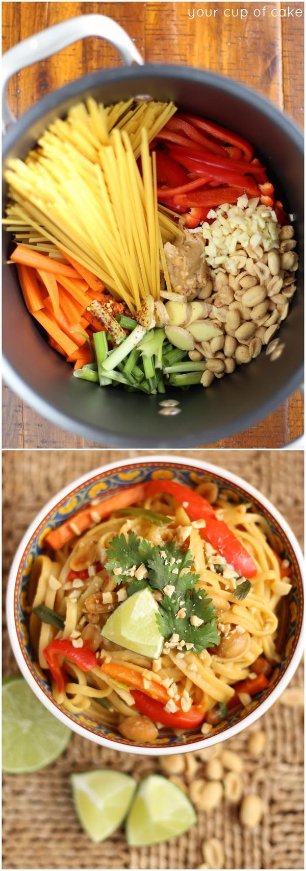 One Pot Thai Peanut Pasta