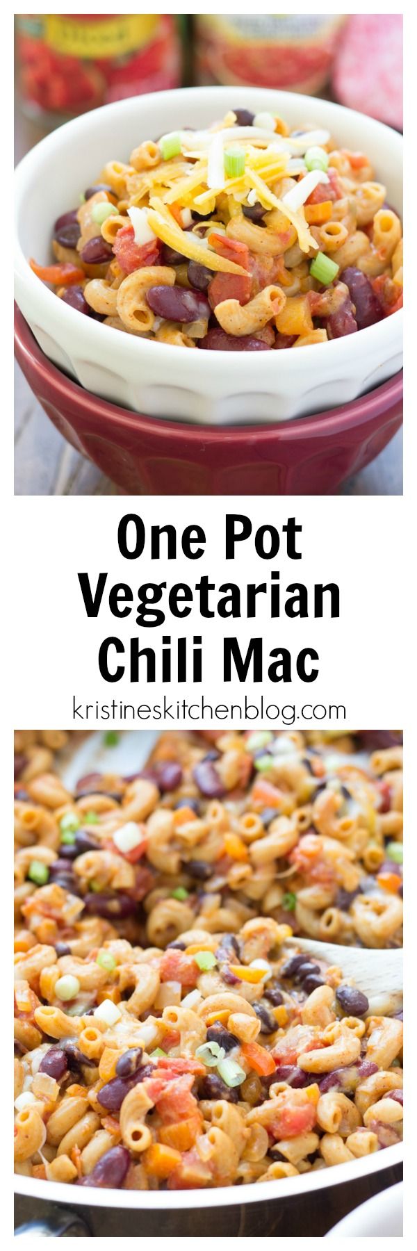 One Pot Vegetarian Chili Mac