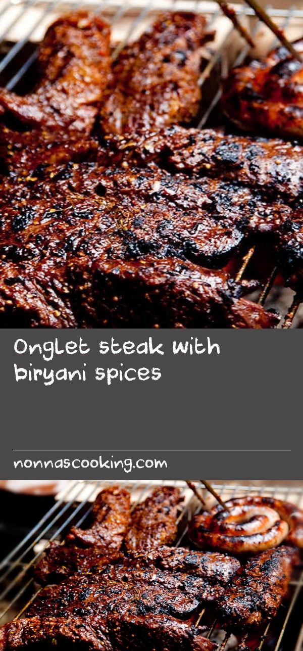 Onglet steak with biryani spices