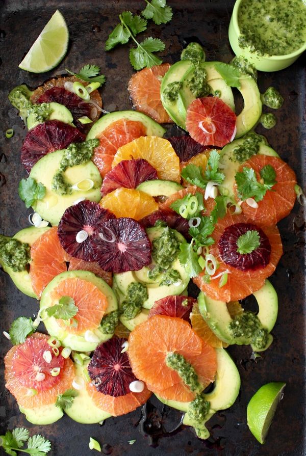 Orange Avocado Salad Recipe with Lime Dressing