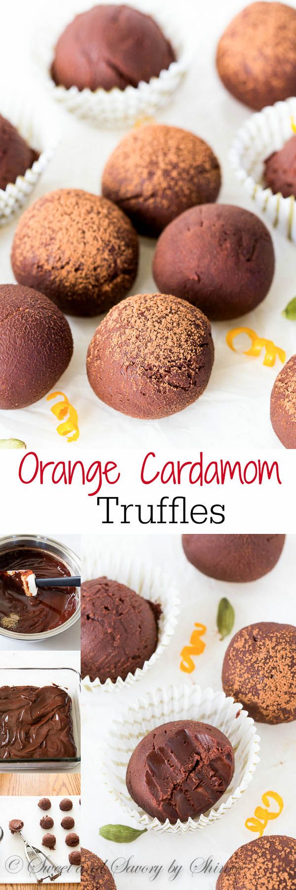 Orange Cardamom Truffles