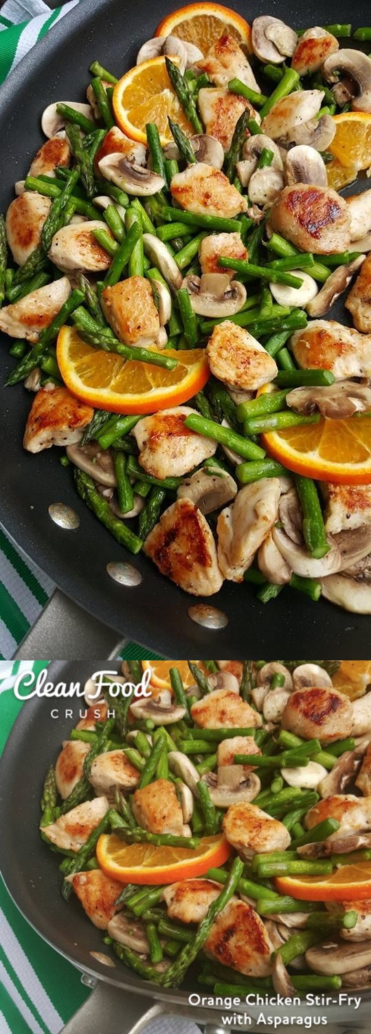 Orange Chicken Stir-Fry with Asparagus