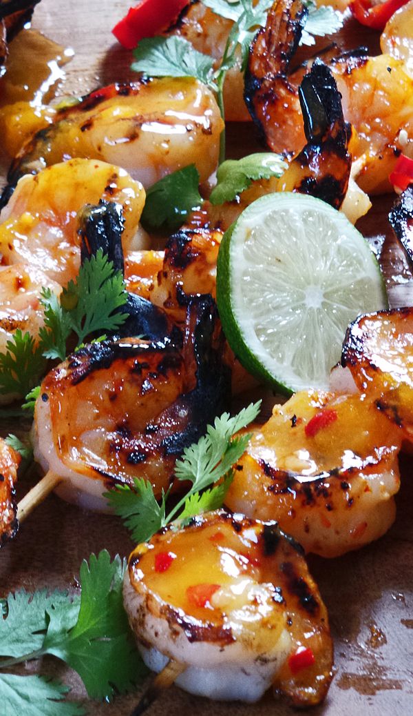 Orange Chili Grilled Shrimp