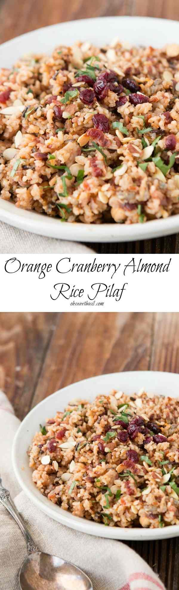 Orange Cranberry Almond Rice Pilaf