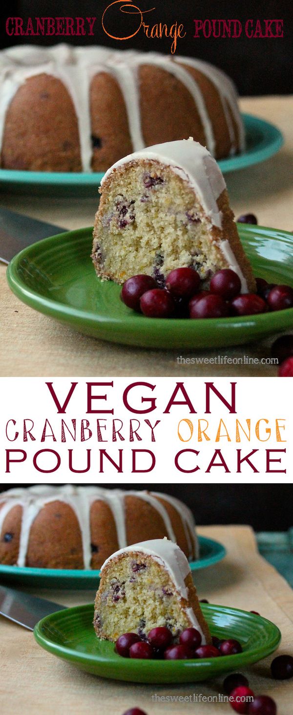 Orange Cranberry Pound Cake