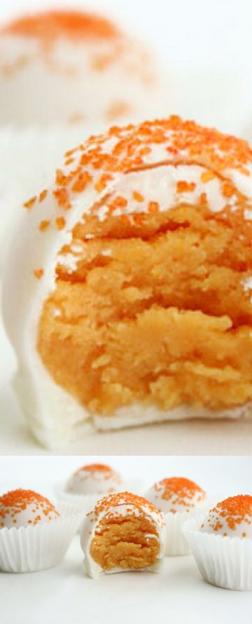 Orange Creamsicle Cake Bites