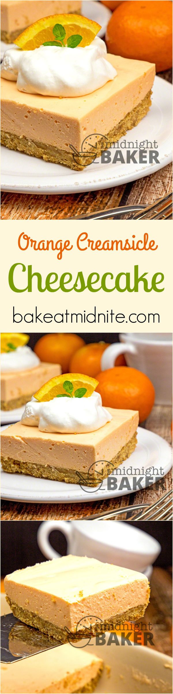 Orange Creamsicle Cheesecake Bars