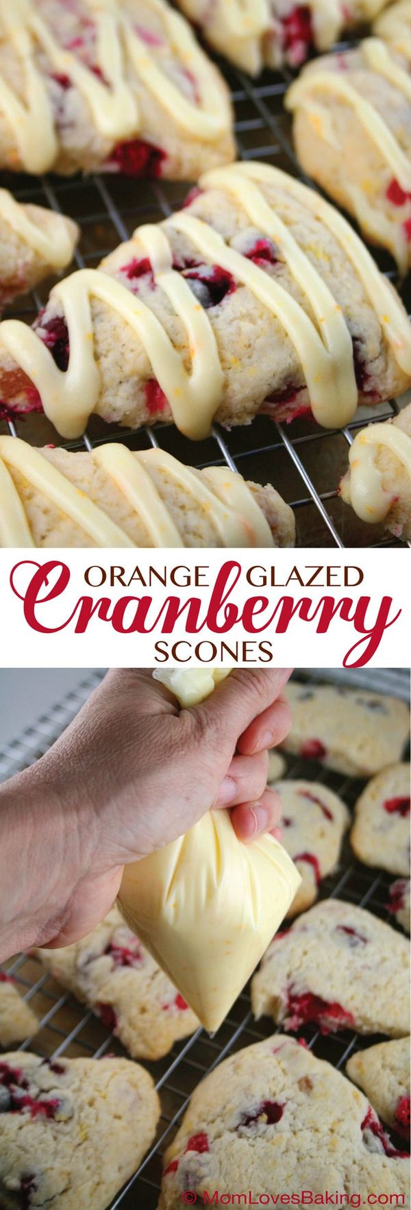 Orange Glazed Cranberry Scones