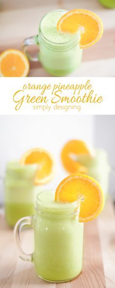 Orange Pineapple Green Smoothie