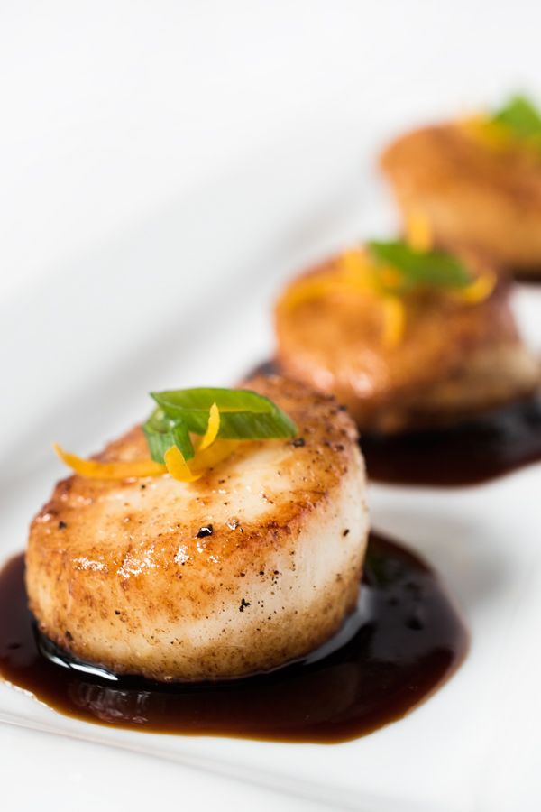 Orange-Soy Glazed Scallops