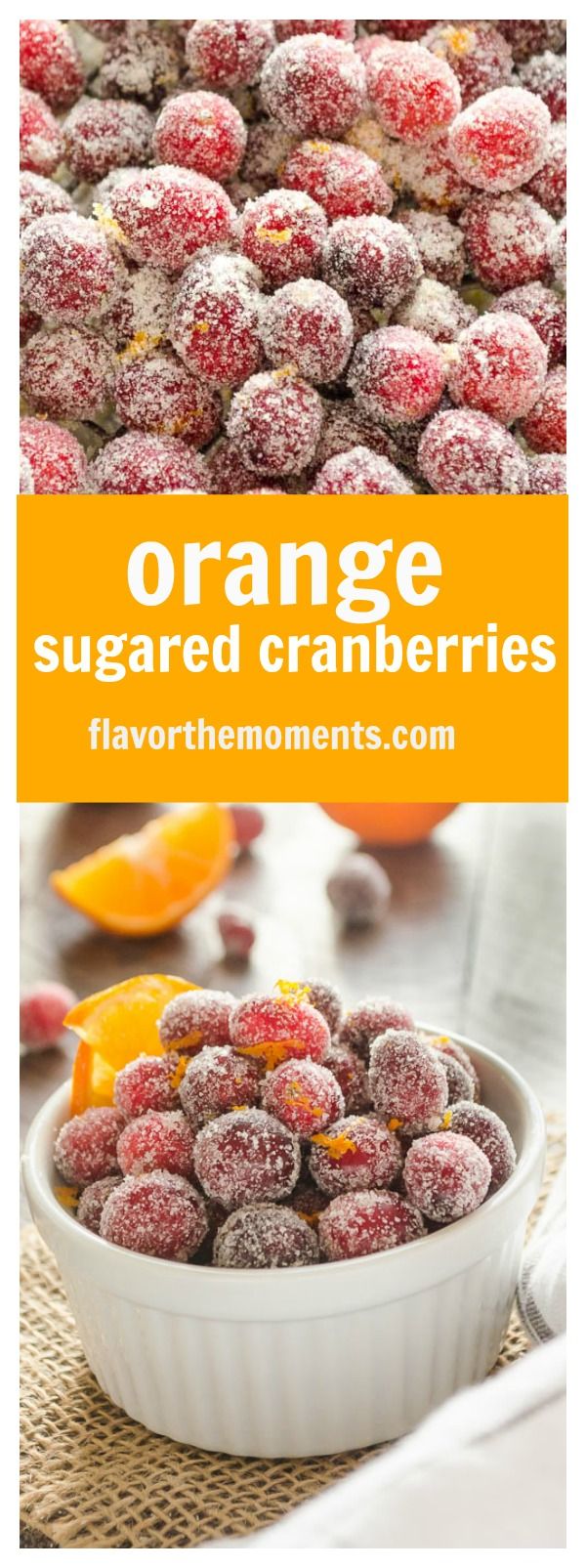 Orange Sugared Cranberries