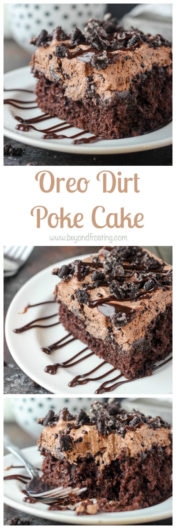 Oreo Dirt Poke Cake