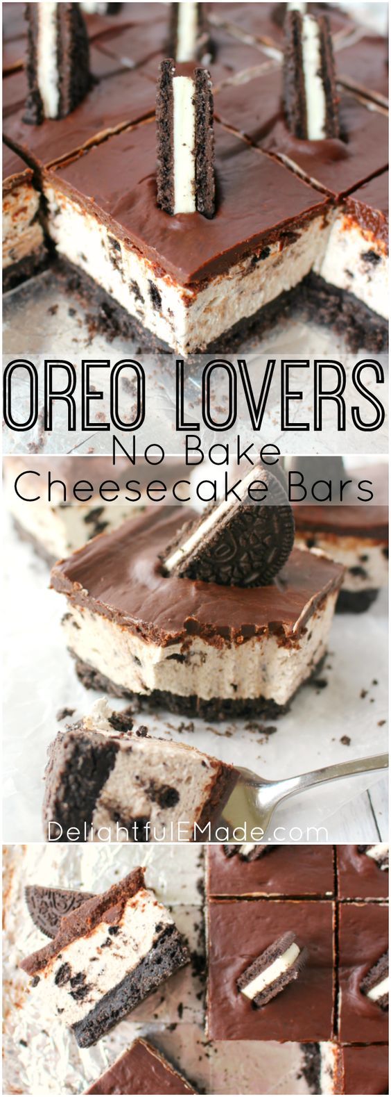 OREO Lovers No Bake Cheesecake Bars