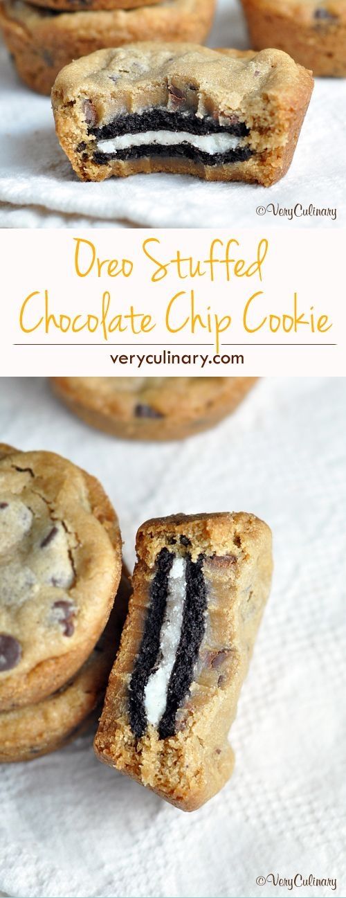 Oreo Stuffed Chocolate Chip Cookies