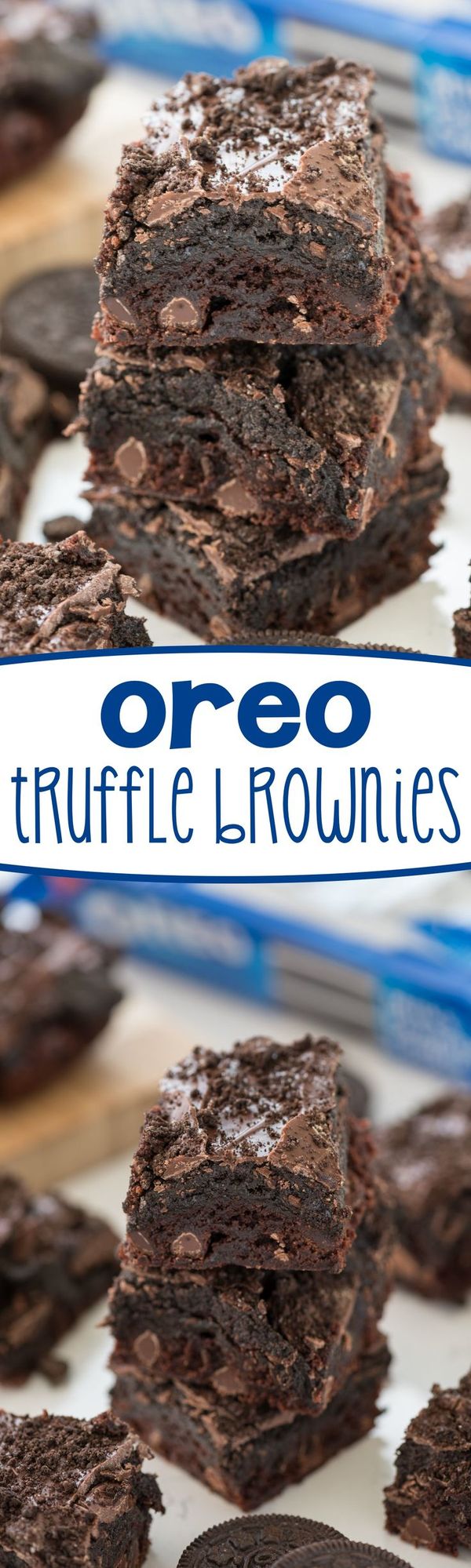 Oreo Truffle Brownies