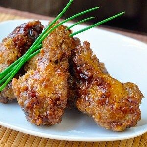 Oven Baked Double Crunch Kung Pao Wings