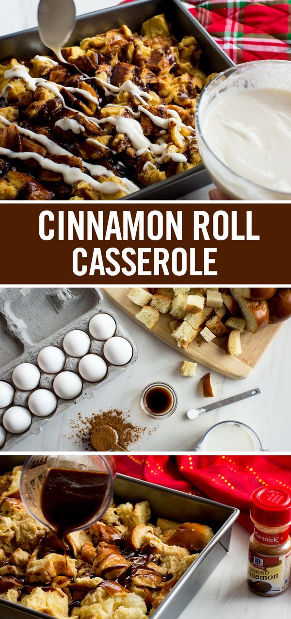 Overnight Cinnamon Roll Casserole