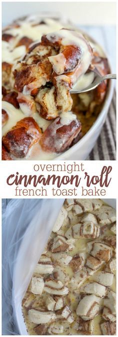 Overnight Cinnamon Roll French Toast Bake