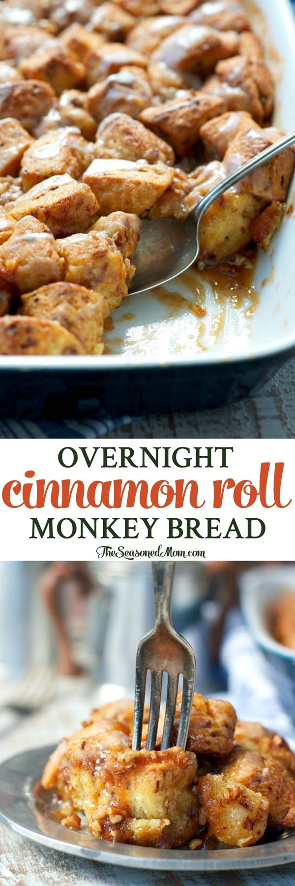 Overnight Cinnamon Roll Monkey Bread