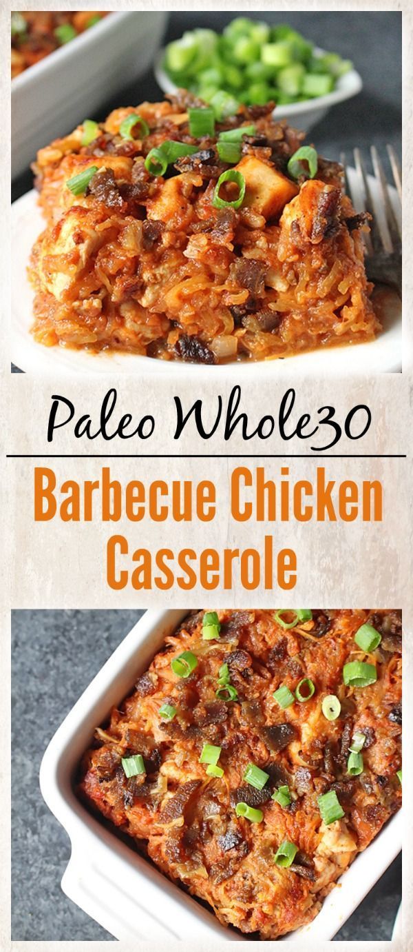 Paleo Barbecue Chicken Casserole