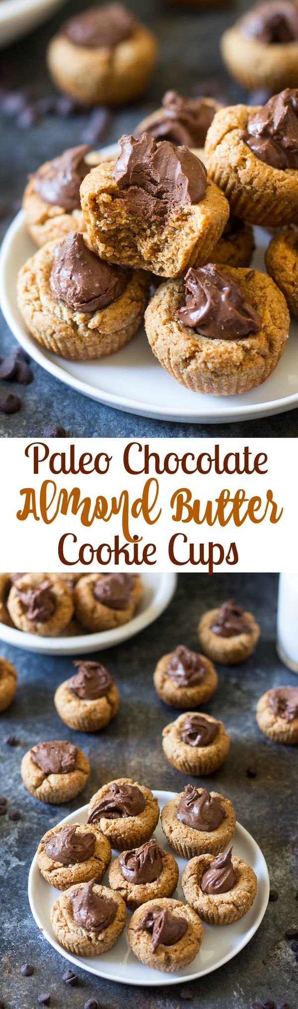 Paleo Chocolate Almond Butter Cookie Cups