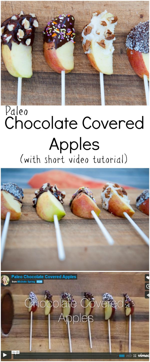 Paleo Chocolate Covered Apples