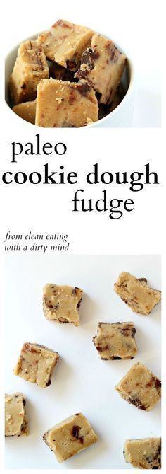 Paleo Cookie Dough Fudge