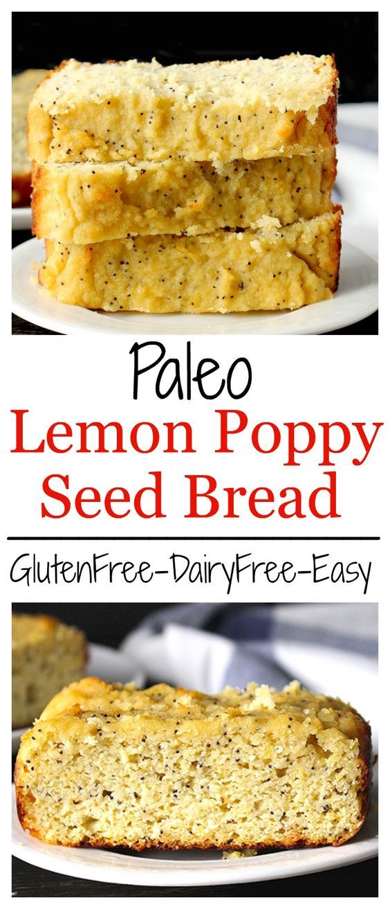 Paleo Lemon Poppy Seed Bread