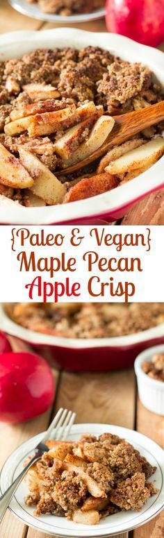 Paleo Maple Pecan Apple Crisp