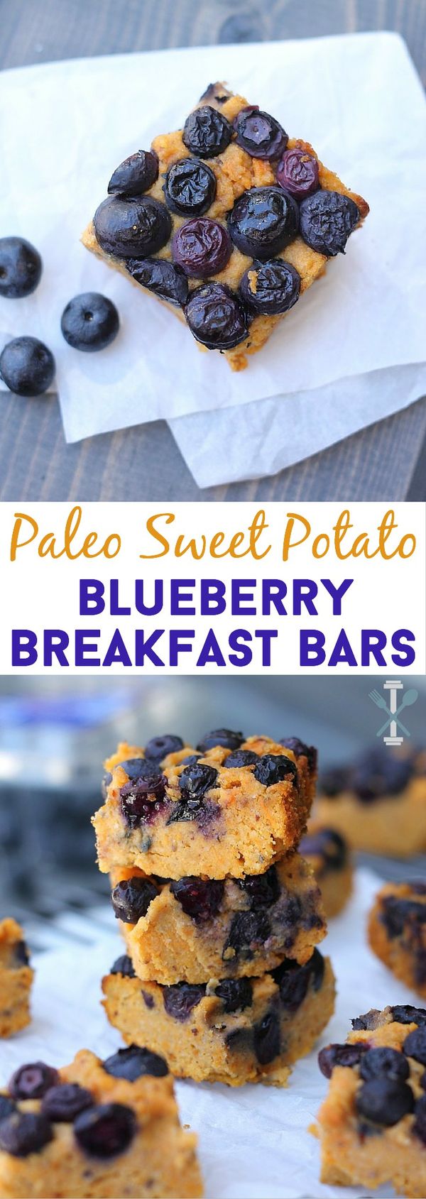 Paleo Sweet Potato Blueberry Breakfast Bars