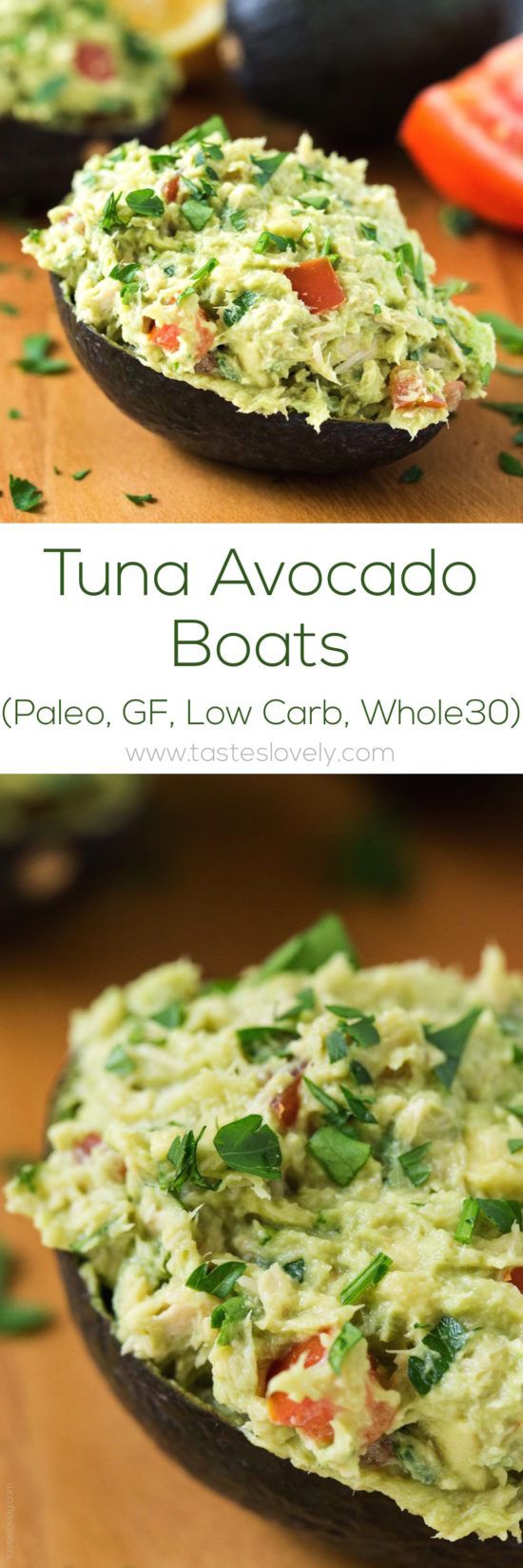 Paleo Tuna Avocado Boats