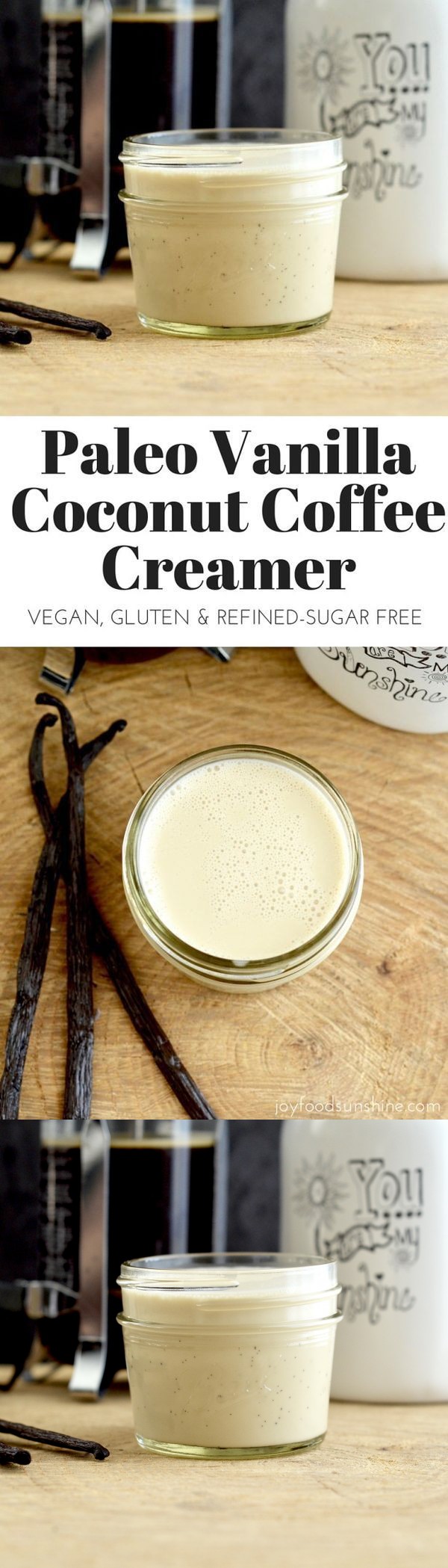 Paleo Vanilla Coconut Coffee Creamer