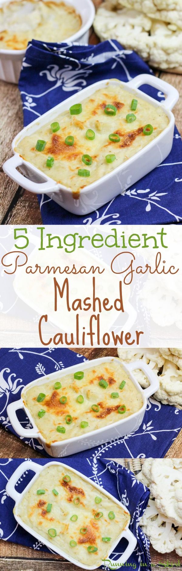 Parmesan Garlic Mashed Cauliflower