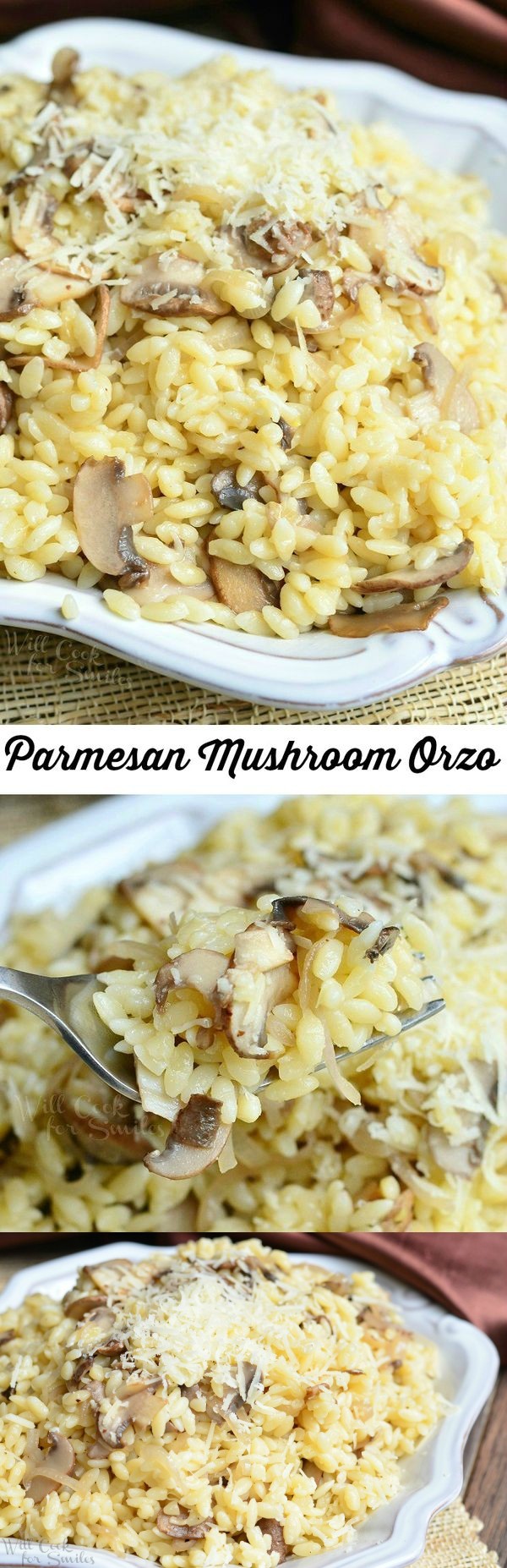 Parmesan Mushroom Orzo