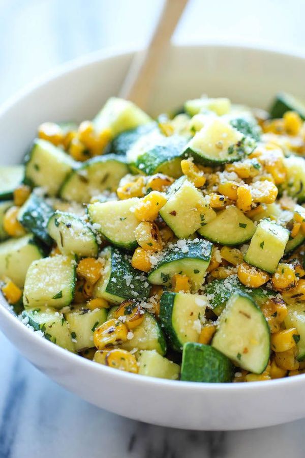 Parmesan Zucchini and Corn