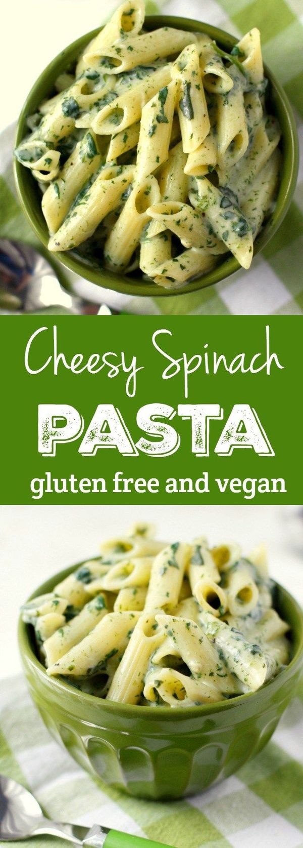 Pasta with Creamy Spinach Sauce