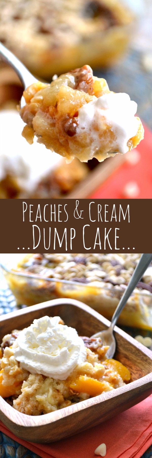 Peaches & Cream Dump Cake