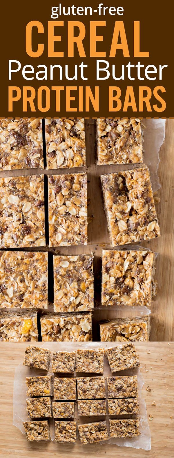 Peanut Butter Cereal Bars (Gluten Free & Vegan