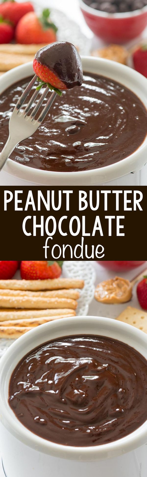 Peanut Butter Chocolate Fondue